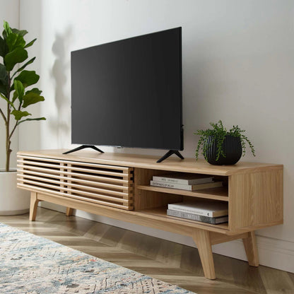 Rennell 70" TV Stand by Evans & Londeen. Made from particle board, mdf in a modern style.
