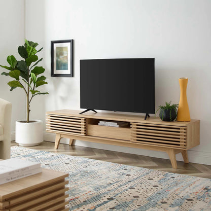 Rennell 70" TV Stand by Evans & Londeen. Made from particle board, mdf in a modern style.