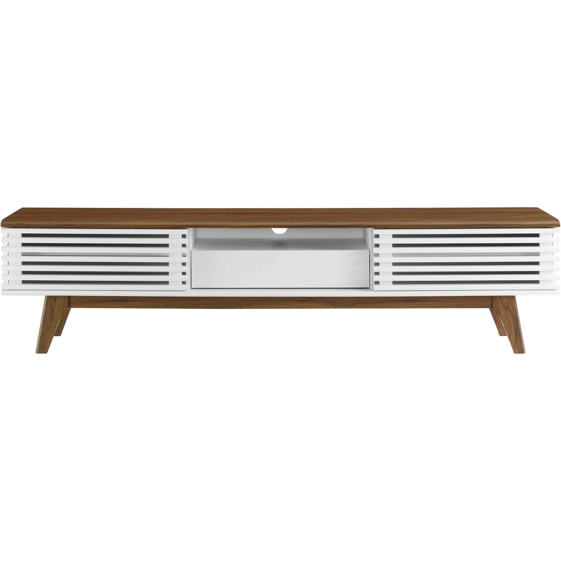 Rennell 70" TV Stand by Evans & Londeen. Made from particle board, mdf in a modern style.