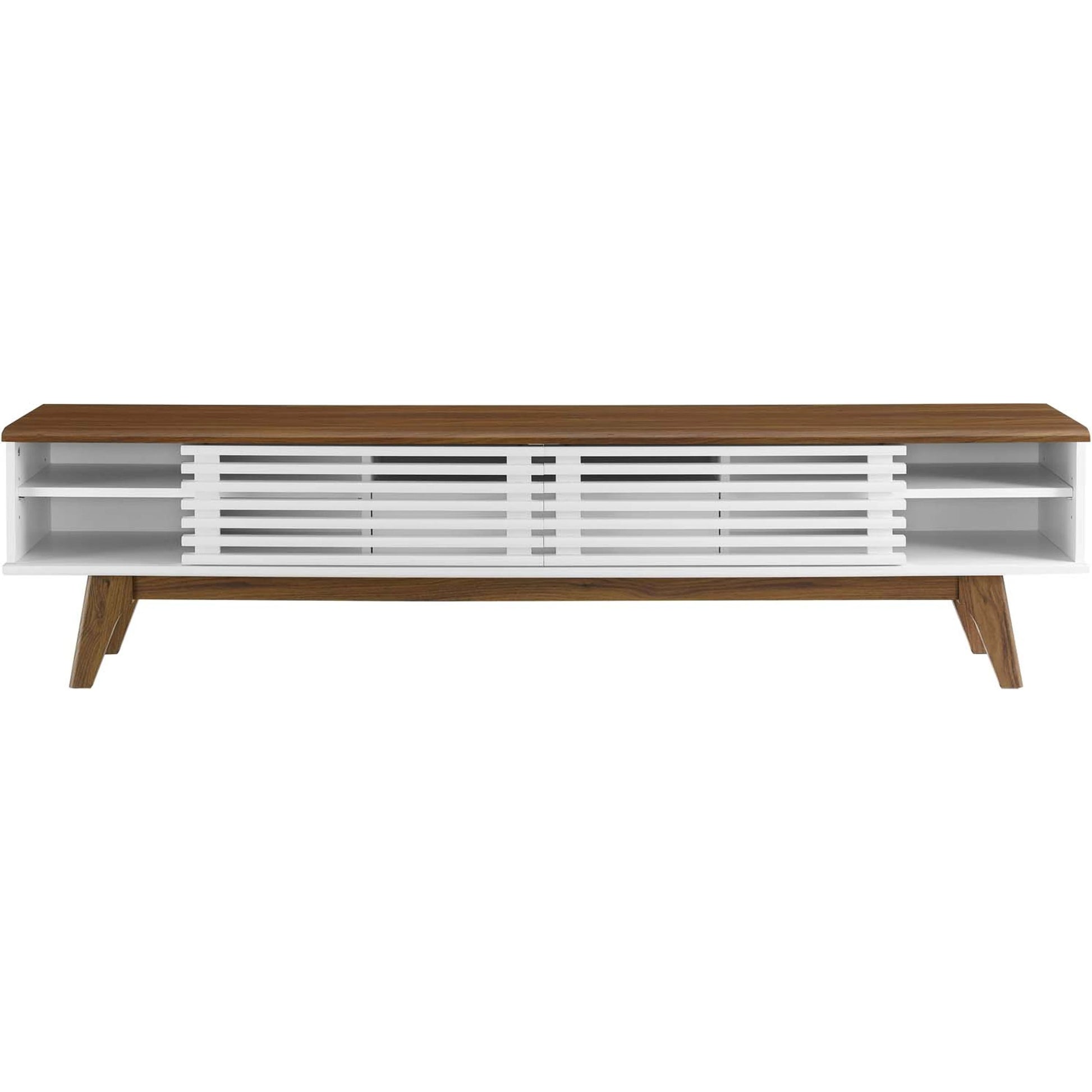 Rennell 70" TV Stand by Evans & Londeen. Made from particle board, mdf in a modern style.