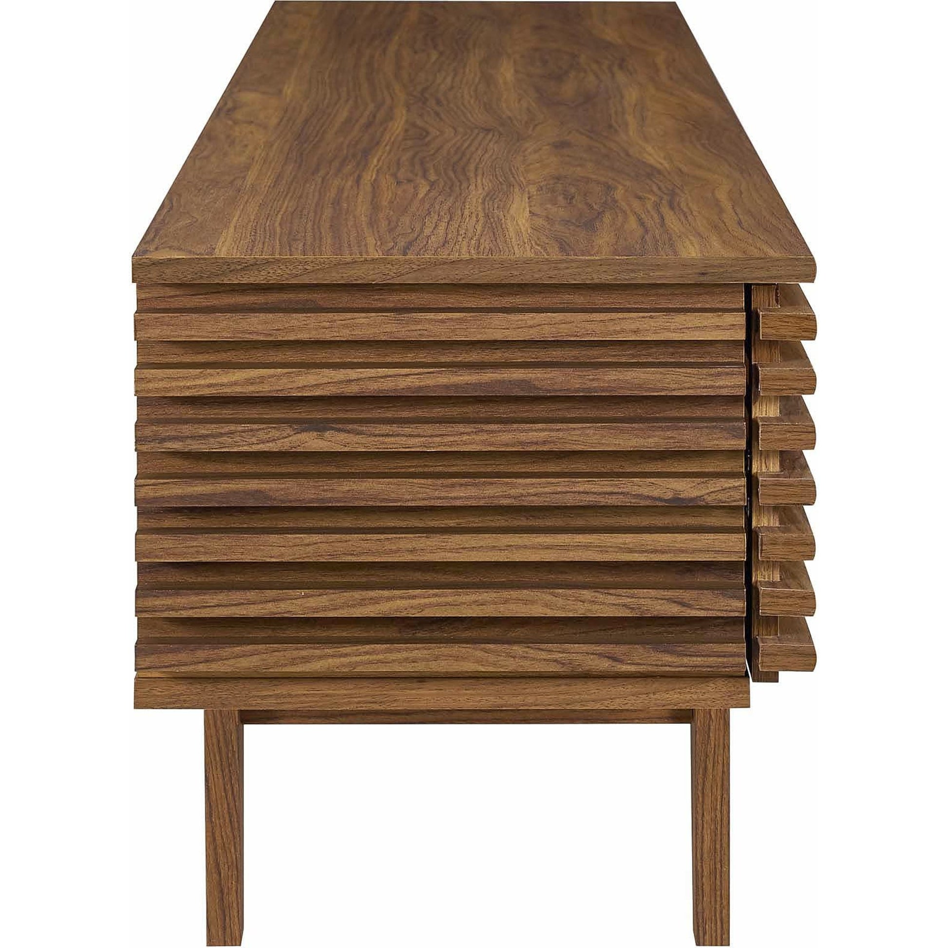 Rennell 71" TV Stand by Evans & Londeen. Made from foam pad, metal bar, pen duplo, cover, key l4 in a modern style.