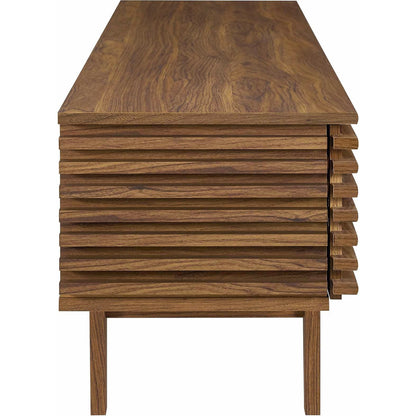 Rennell 71" TV Stand by Evans & Londeen. Made from foam pad, metal bar, pen duplo, cover, key l4 in a modern style.