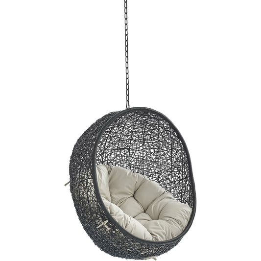 Lucas Sunbrella® Swing Lounge Chair Without Stand by Evans & Londeen. Made from powder coated steel frame in a coastal style.
