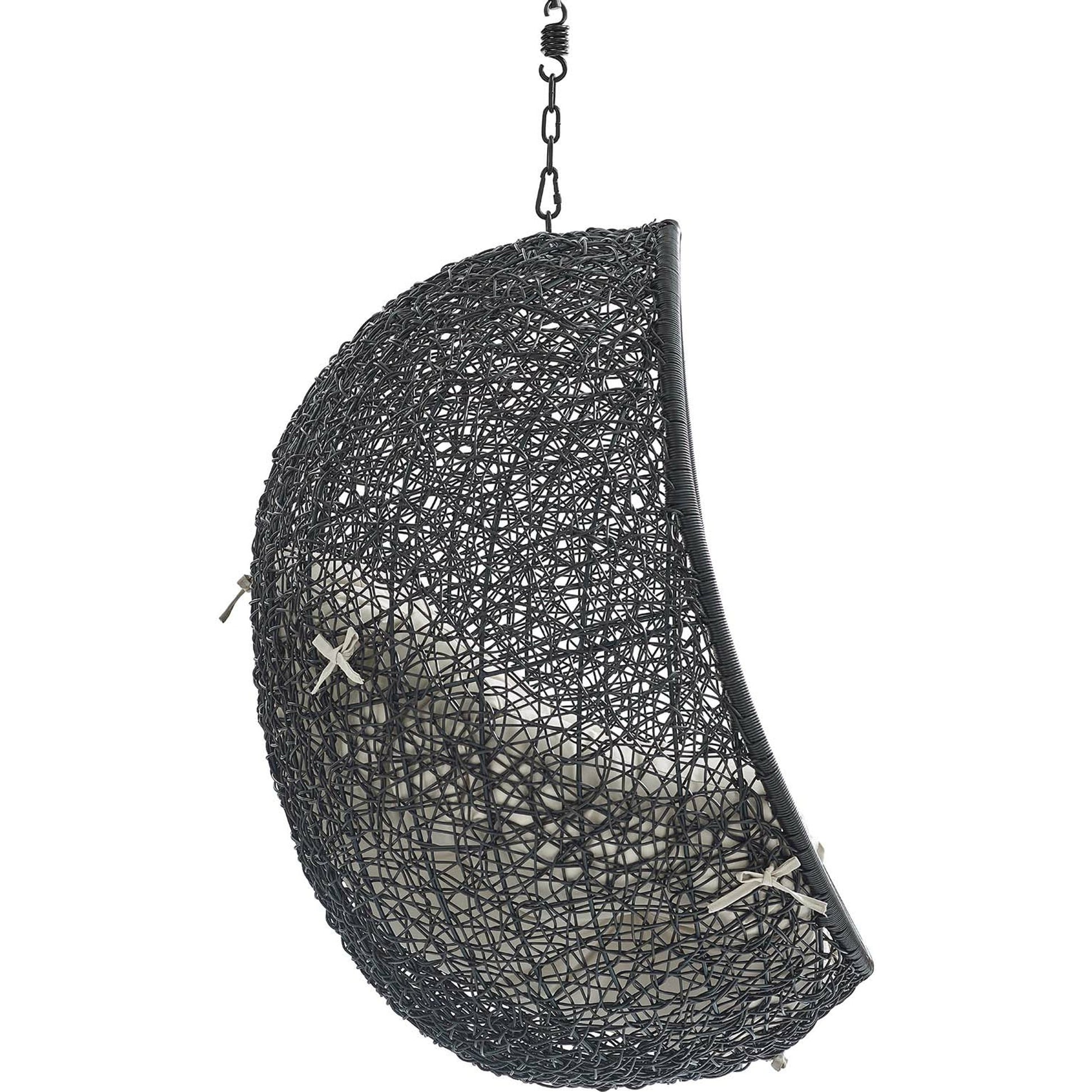 Lucas Sunbrella® Swing Lounge Chair Without Stand by Evans & Londeen. Made from powder coated steel frame in a coastal style.