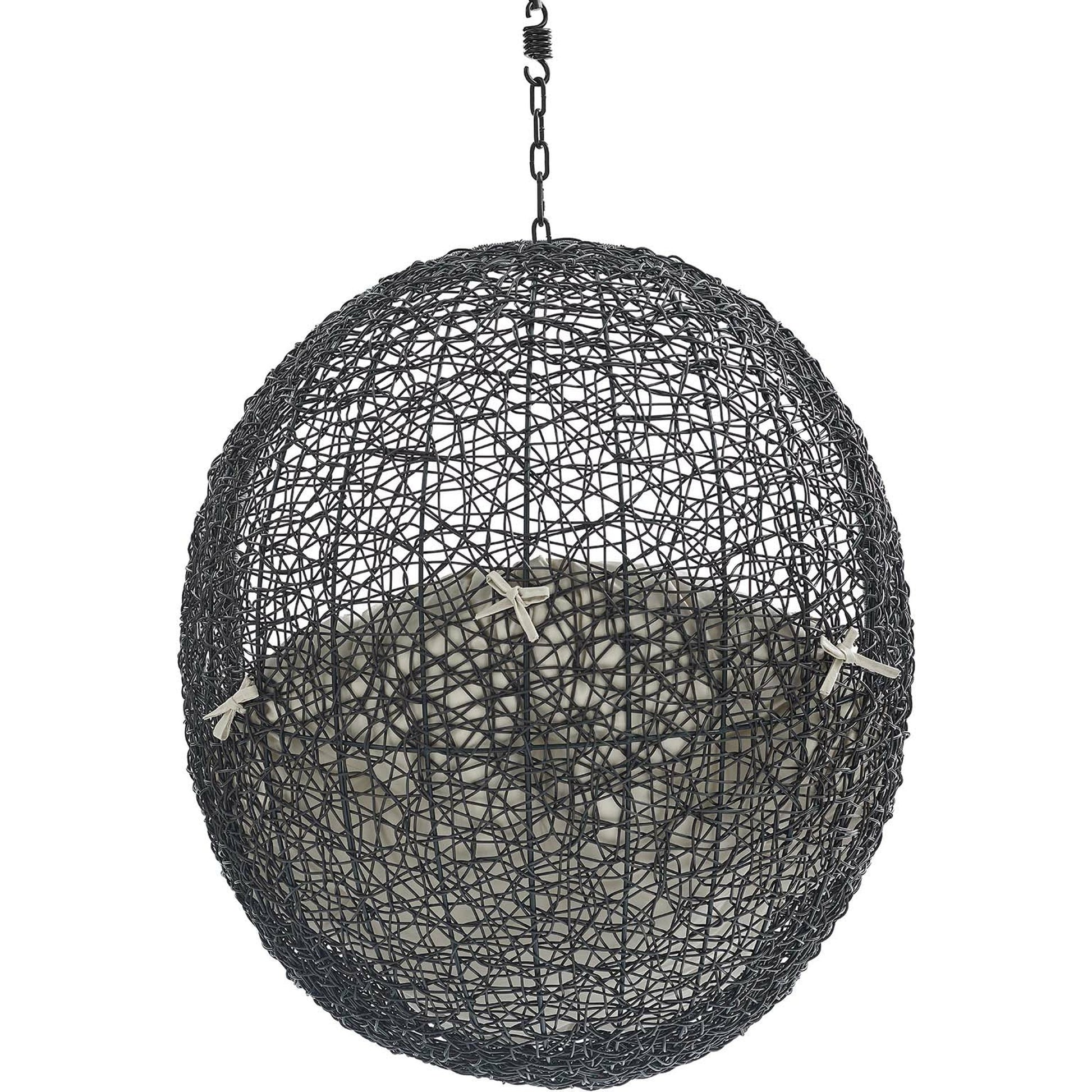 Lucas Sunbrella® Swing Lounge Chair Without Stand by Evans & Londeen. Made from powder coated steel frame in a coastal style.