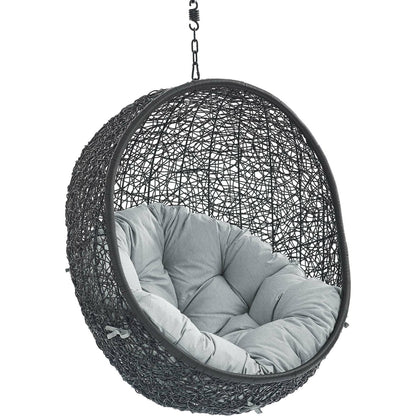 Lucas Sunbrella® Swing Lounge Chair Without Stand by Evans & Londeen. Made from powder coated steel frame in a coastal style.