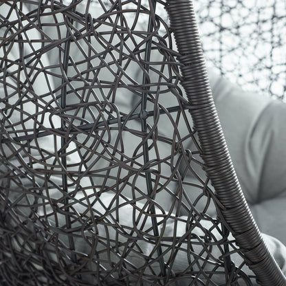 Lucas Sunbrella® Swing Lounge Chair Without Stand by Evans & Londeen. Made from powder coated steel frame in a coastal style.