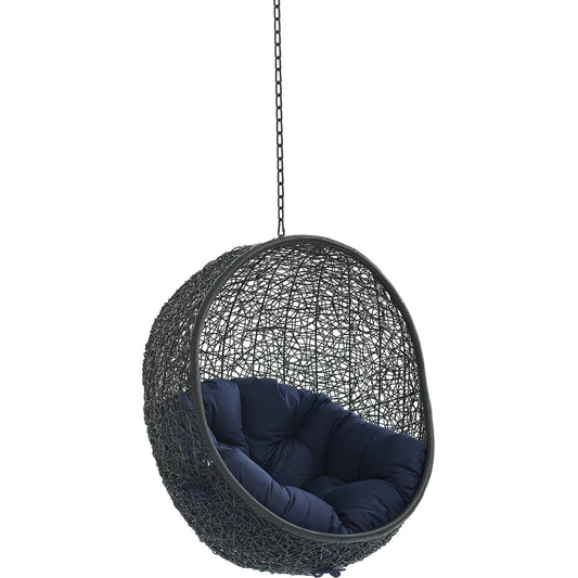 Lucas Sunbrella® Swing Lounge Chair Without Stand by Evans & Londeen. Made from powder coated steel frame in a coastal style.