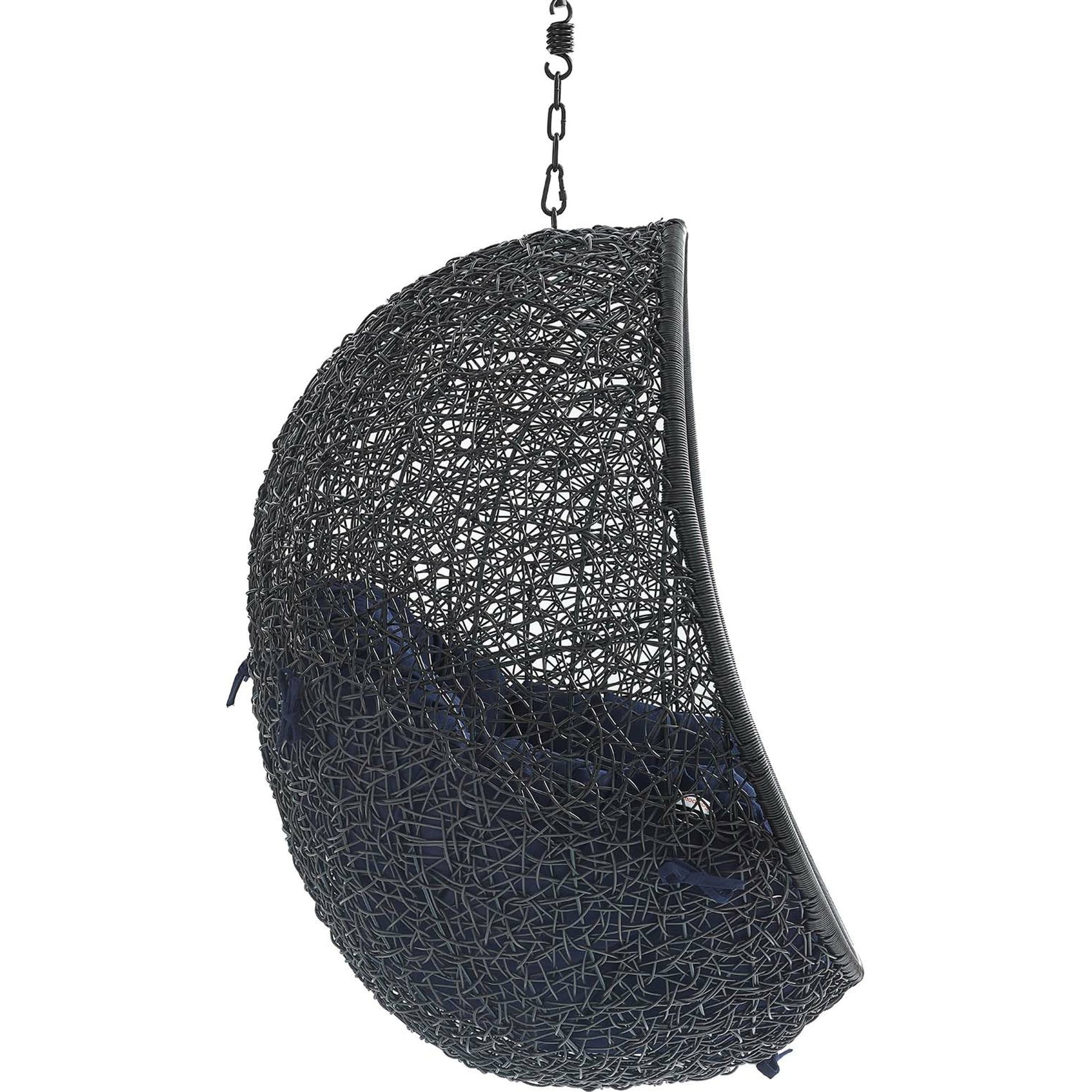 Lucas Sunbrella® Swing Lounge Chair Without Stand by Evans & Londeen. Made from powder coated steel frame in a coastal style.