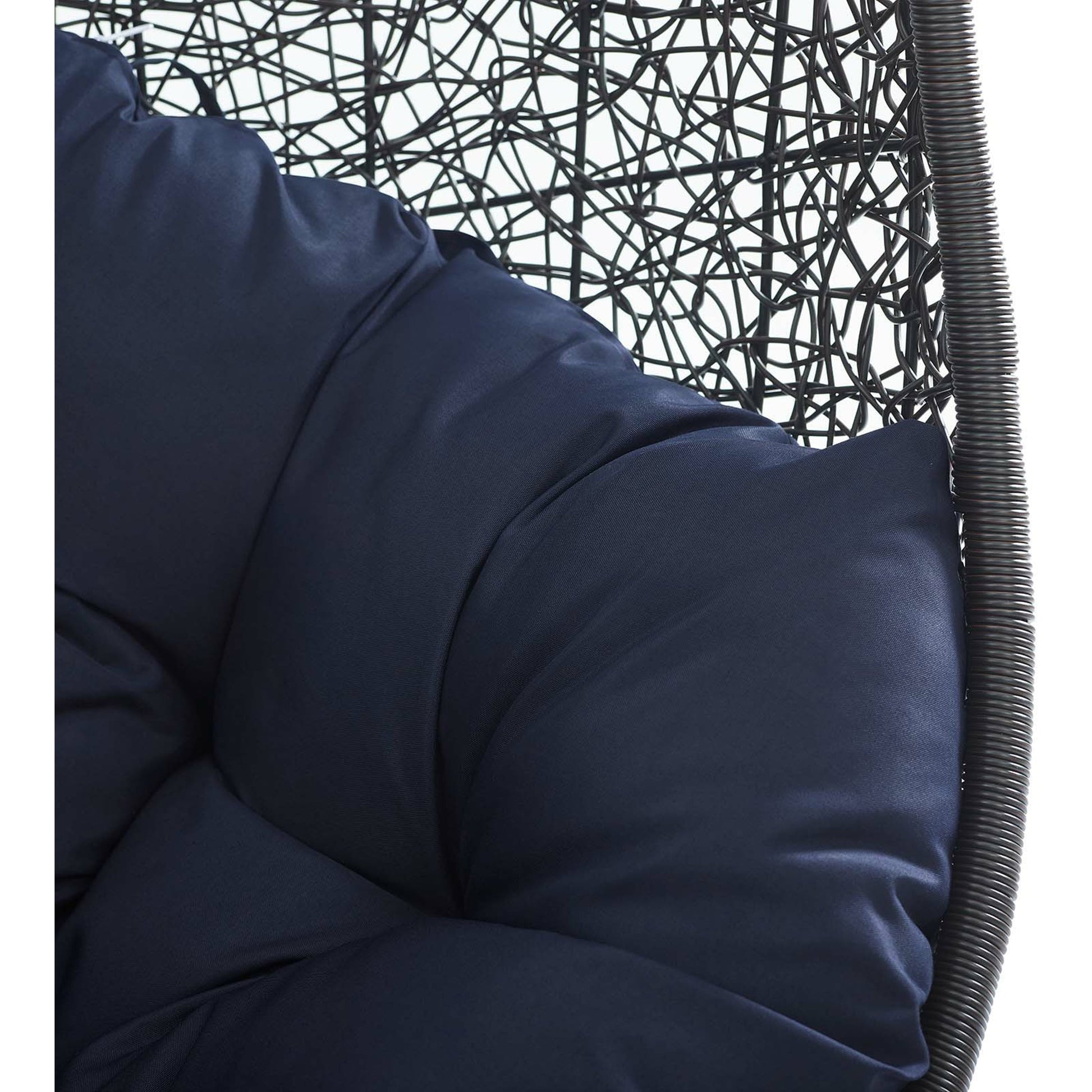 Lucas Sunbrella® Swing Lounge Chair Without Stand by Evans & Londeen. Made from powder coated steel frame in a coastal style.