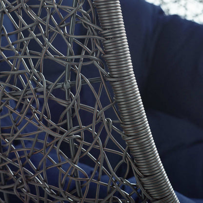 Lucas Sunbrella® Swing Lounge Chair Without Stand by Evans & Londeen. Made from powder coated steel frame in a coastal style.