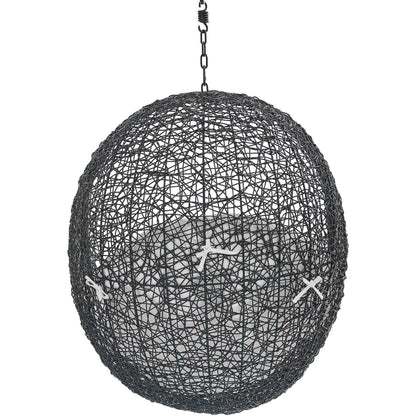 Lucas Sunbrella® Swing Lounge Chair Without Stand by Evans & Londeen. Made from powder coated steel frame in a coastal style.