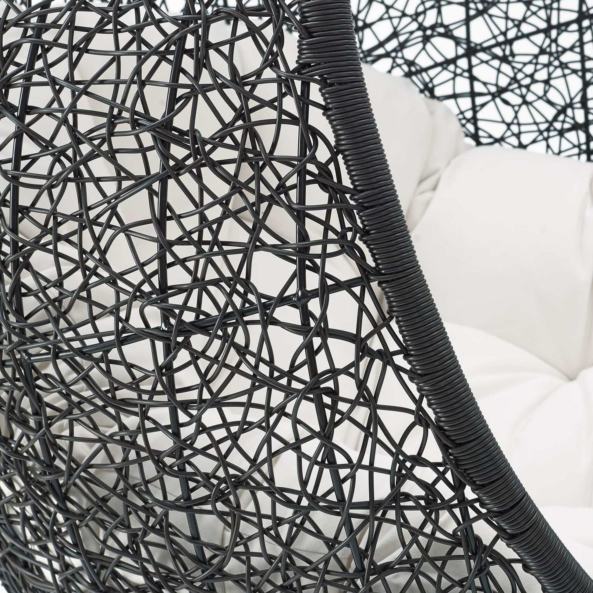 Lucas Sunbrella® Swing Lounge Chair Without Stand by Evans & Londeen. Made from powder coated steel frame in a coastal style.