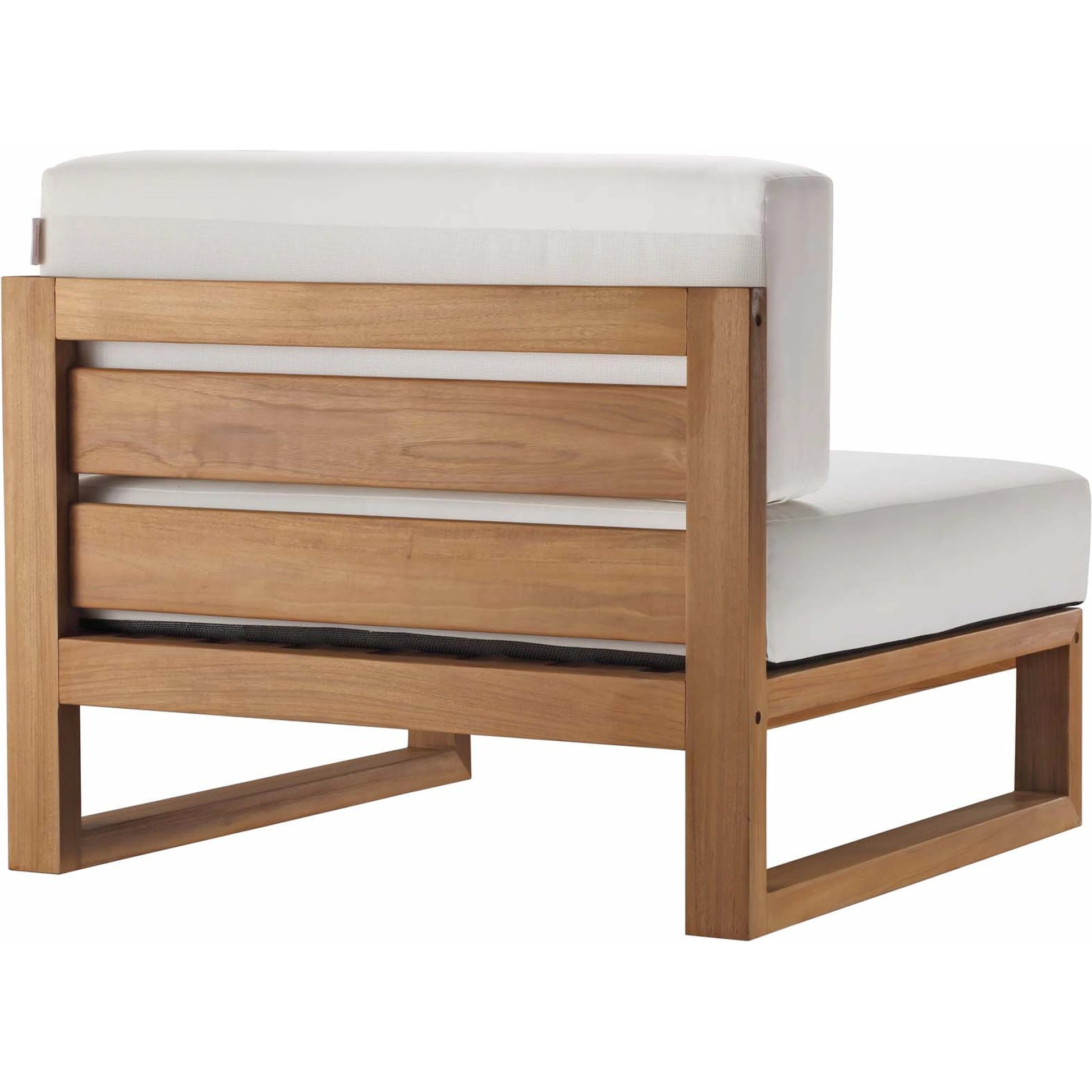 Natalia 3-Piece Teak Wood Sectional Sofa Set by Evans & Londeen in natural white. Made from unique in a modern style.