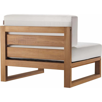 Natalia 3-Piece Teak Wood Sectional Sofa Set by Evans & Londeen in natural white. Made from unique in a modern style.