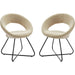 Houston Dining Chair (Set of 2) by Evans & Londeen. Made from metal painting frame for back, seat board: 15mmt plywood board, foam density 20kg, m3, 100% polyester, legs is of dia 16*1.2mm tube in a modern style.