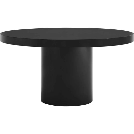 Wadena 60" Round Dining Table by Evans & Londeen. Made from dia 60" round dining table top, p2 mdf panel, base bottom with 4pcs felt mat in a modern style.