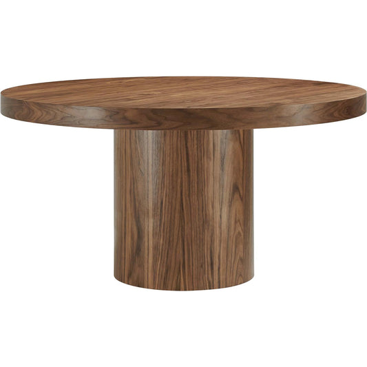 Wadena 60" Round Dining Table by Evans & Londeen. Made from dia 60" round dining table top, p2 mdf panel, base bottom with 4pcs felt mat in a modern style.