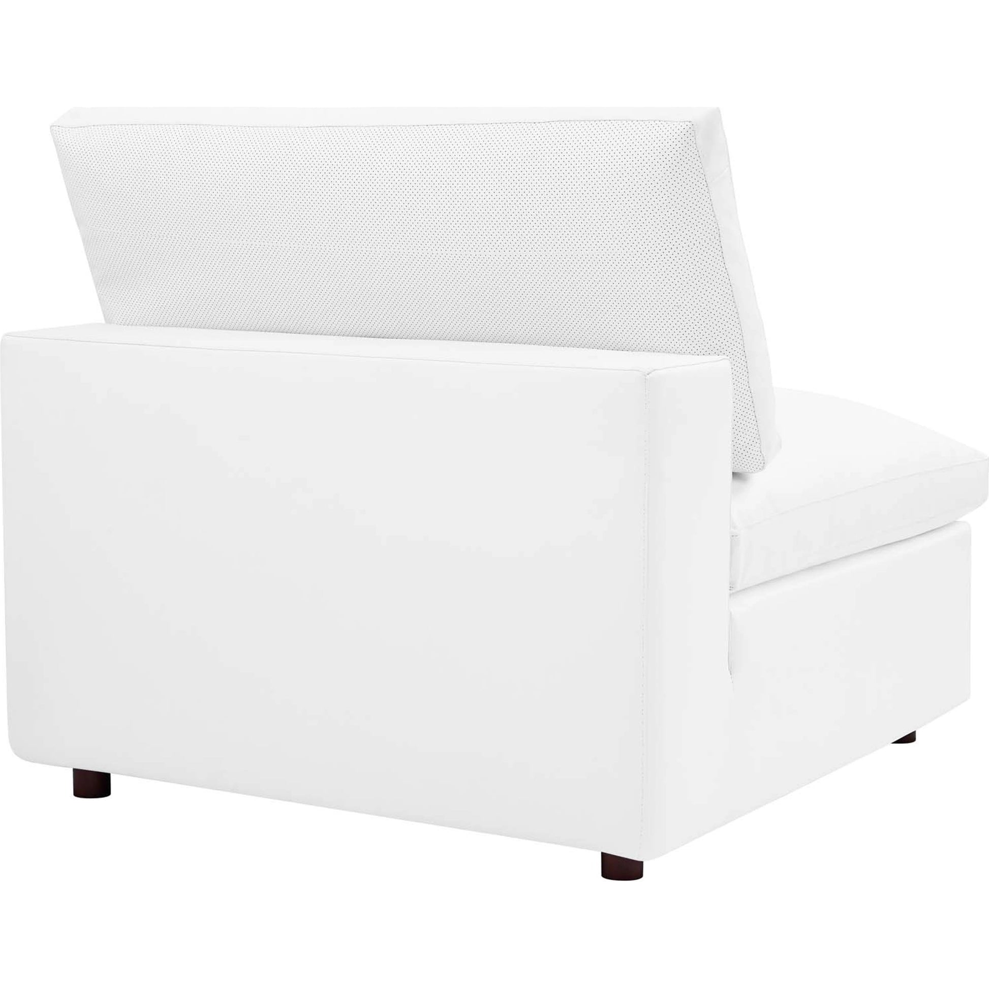 Wheatland Down Filled Overstuffed Vegan 4-Piece Sectional Sofa by Evans & Londeen in tan. Made from solid wood, plastic foot pad, spring pocket, m3 density foam, seat cushion: doll cotton 50%, down feather 50% in a modern style.