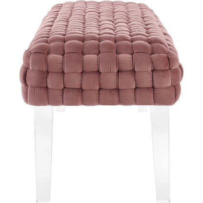 Skagway Woven Ottoman by Evans & Londeen. Made from plywood, seat: top foam density 38kg, m3 with thickness 20mm, 100% polyester, white foot pad at the bottom, solid wood in a modern style.