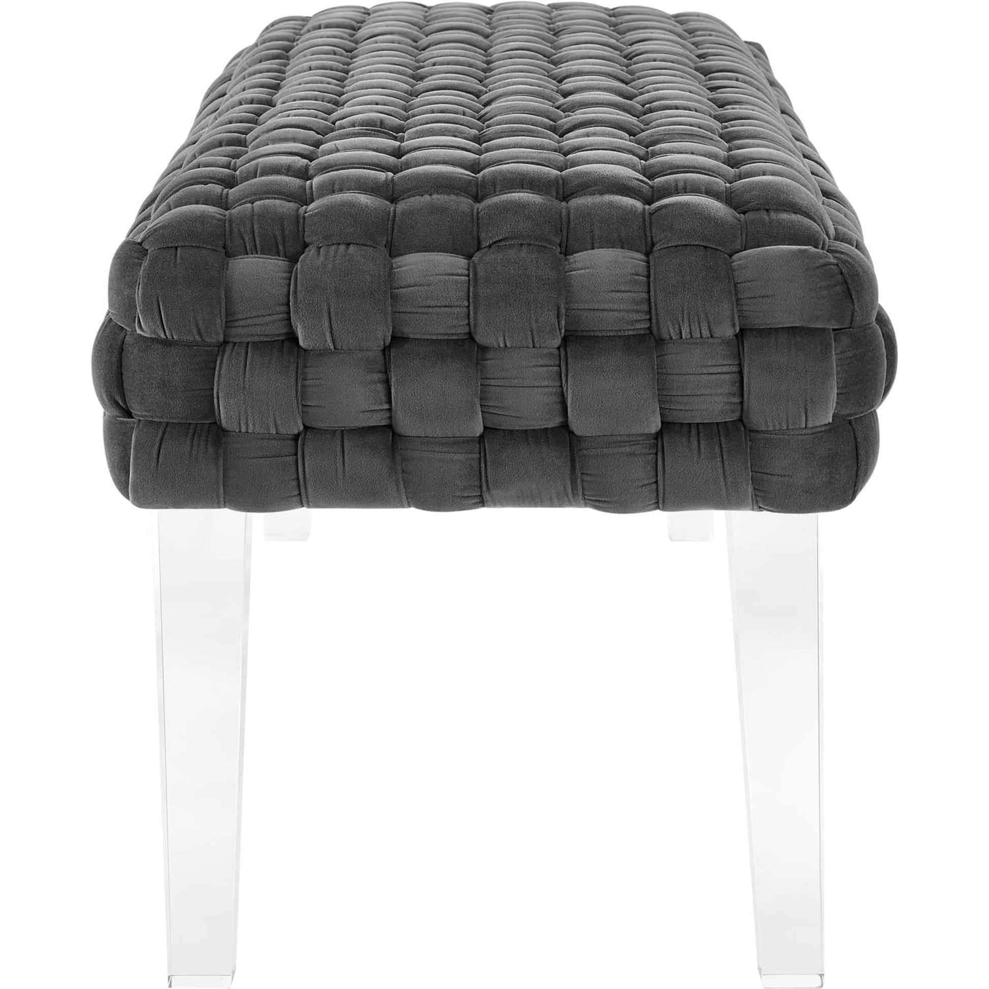 Skagway Woven Ottoman by Evans & Londeen. Made from plywood, seat: top foam density 38kg, m3 with thickness 20mm, 100% polyester, white foot pad at the bottom, solid wood in a modern style.