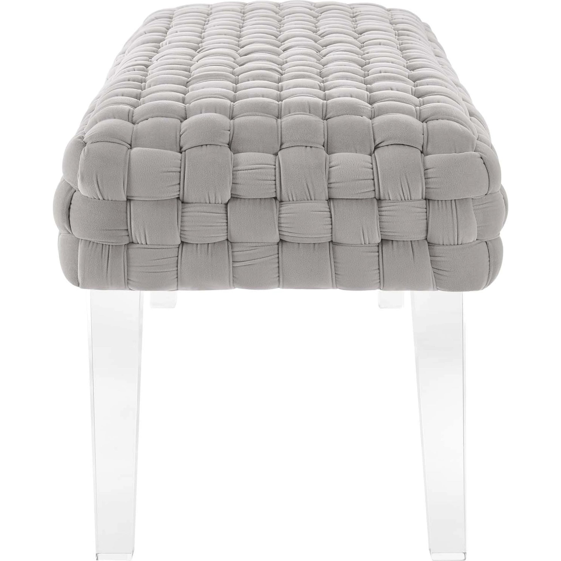 Skagway Woven Ottoman by Evans & Londeen. Made from plywood, seat: top foam density 38kg, m3 with thickness 20mm, 100% polyester, white foot pad at the bottom, solid wood in a modern style.