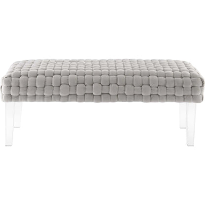 Skagway Woven Ottoman by Evans & Londeen. Made from plywood, seat: top foam density 38kg, m3 with thickness 20mm, 100% polyester, white foot pad at the bottom, solid wood in a modern style.