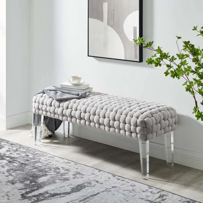 Skagway Woven Ottoman by Evans & Londeen. Made from plywood, seat: top foam density 38kg, m3 with thickness 20mm, 100% polyester, white foot pad at the bottom, solid wood in a modern style.