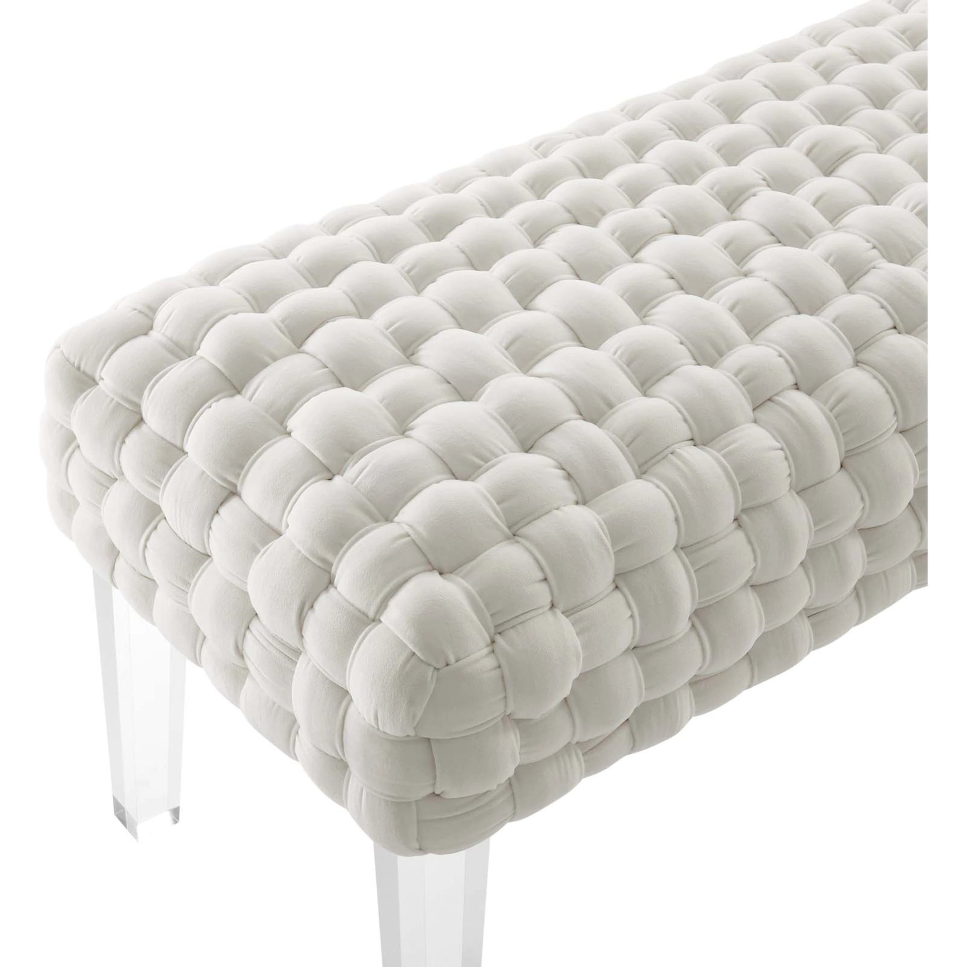 Skagway Woven Ottoman by Evans & Londeen. Made from plywood, seat: top foam density 38kg, m3 with thickness 20mm, 100% polyester, white foot pad at the bottom, solid wood in a modern style.