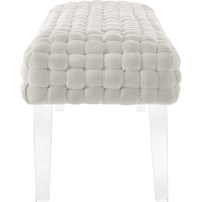 Skagway Woven Ottoman by Evans & Londeen. Made from plywood, seat: top foam density 38kg, m3 with thickness 20mm, 100% polyester, white foot pad at the bottom, solid wood in a modern style.