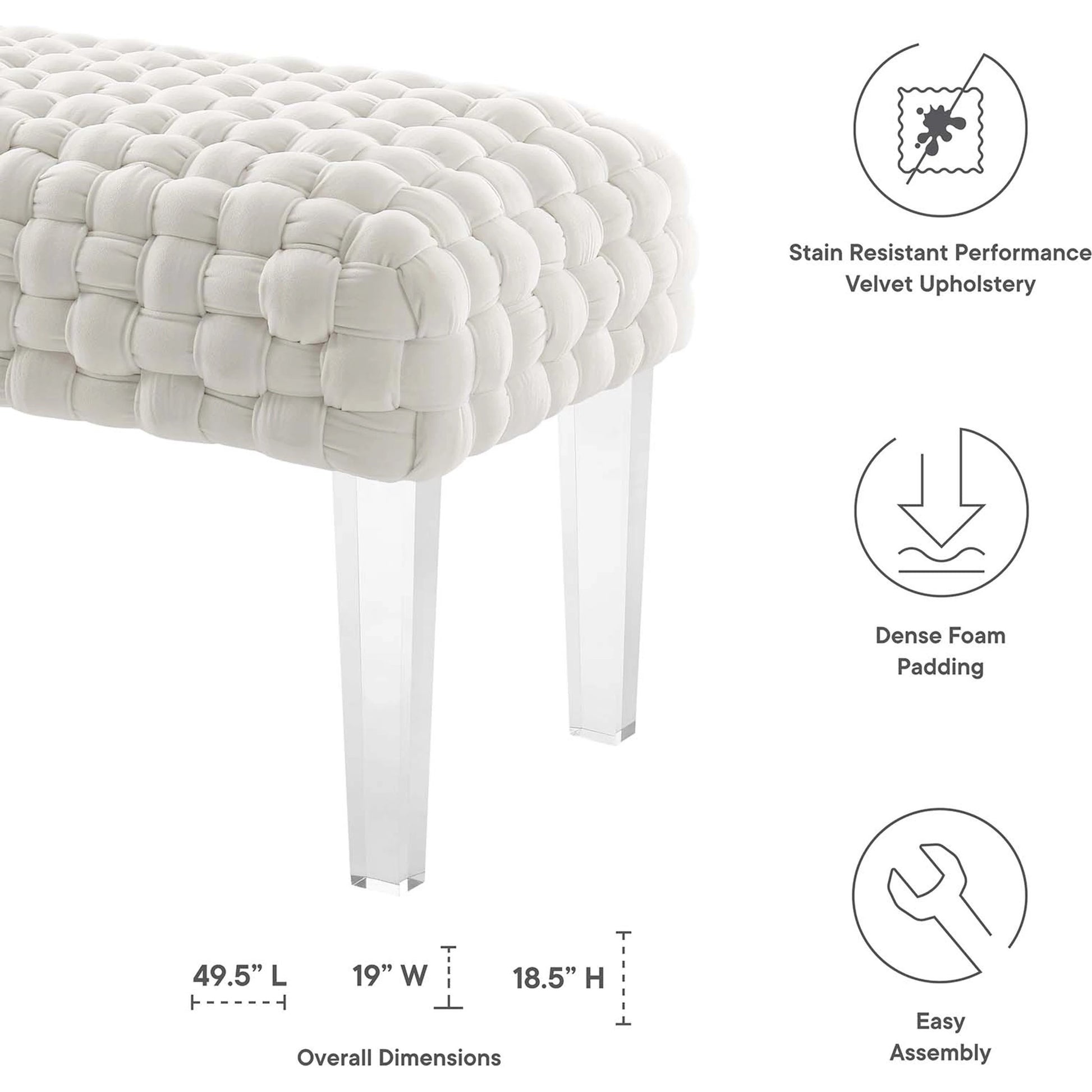 Skagway Woven Ottoman by Evans & Londeen. Made from plywood, seat: top foam density 38kg, m3 with thickness 20mm, 100% polyester, white foot pad at the bottom, solid wood in a modern style.