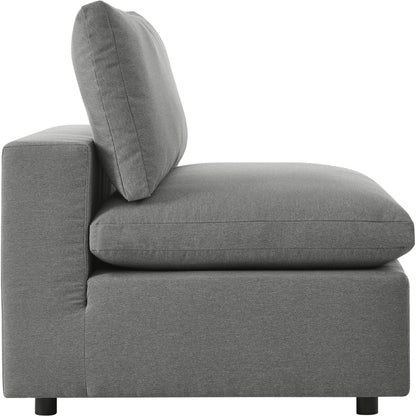 Wheatland 5-Piece Sectional Sofa by Evans & Londeen in charcoal. Made from seat cushion: foam density 34kg, m3, spray bonded cotton, non-woven fabric cover, doll cotton, aluminium frame, aluminum tube in a modern style.