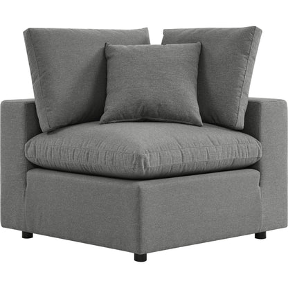 Wheatland 5-Piece Sectional Sofa by Evans & Londeen in charcoal. Made from seat cushion: foam density 34kg, m3, spray bonded cotton, non-woven fabric cover, doll cotton, aluminium frame, aluminum tube in a modern style.