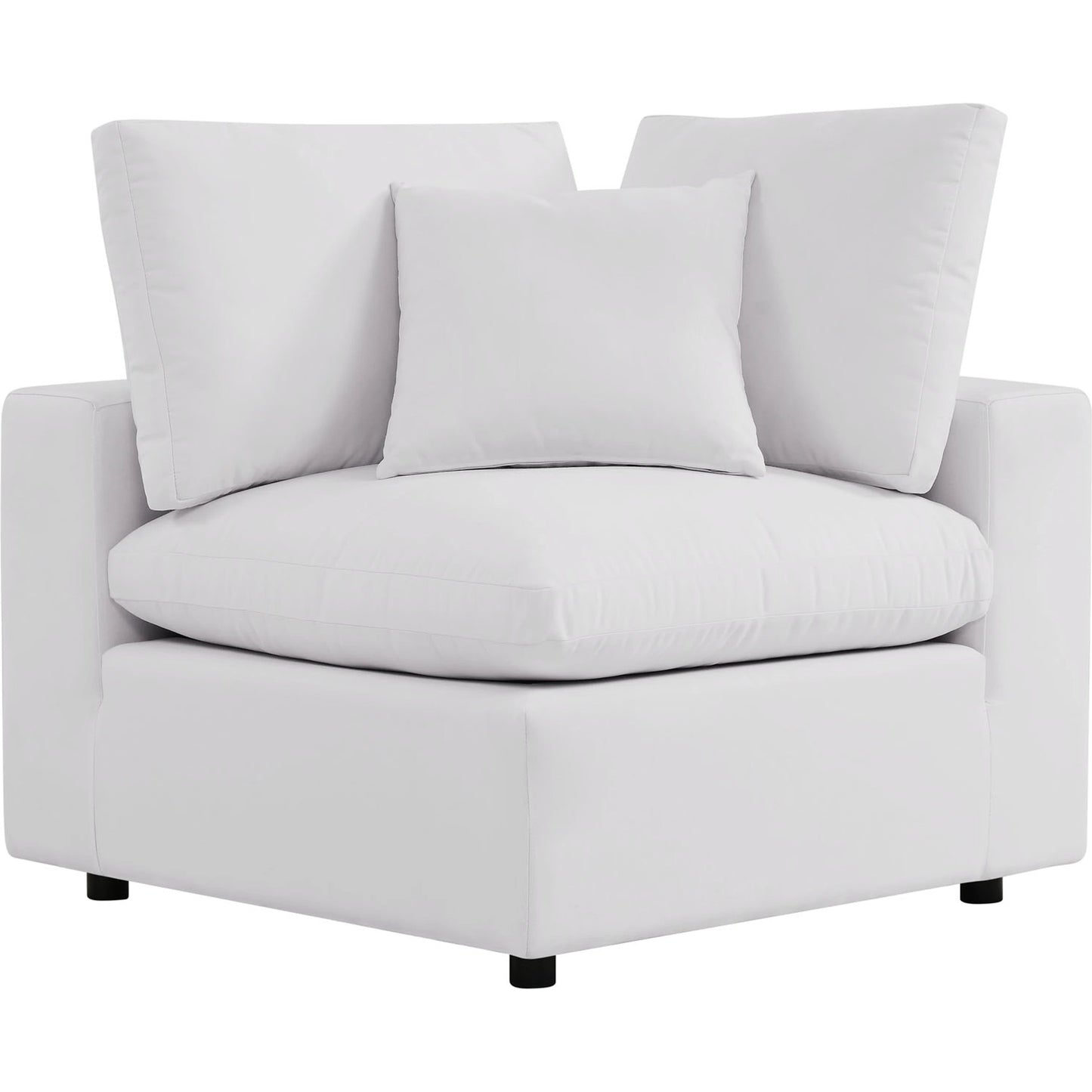 020 SI-1929538 | Additional Silo | Wheatland 5-Piece Sectional Sofa by Evans & Londeen in white. Made from seat cushion: foam density 34kg, m3, spray bonded cotton, non-woven fabric cover, doll cotton, aluminium frame, aluminum tube in a modern style.
