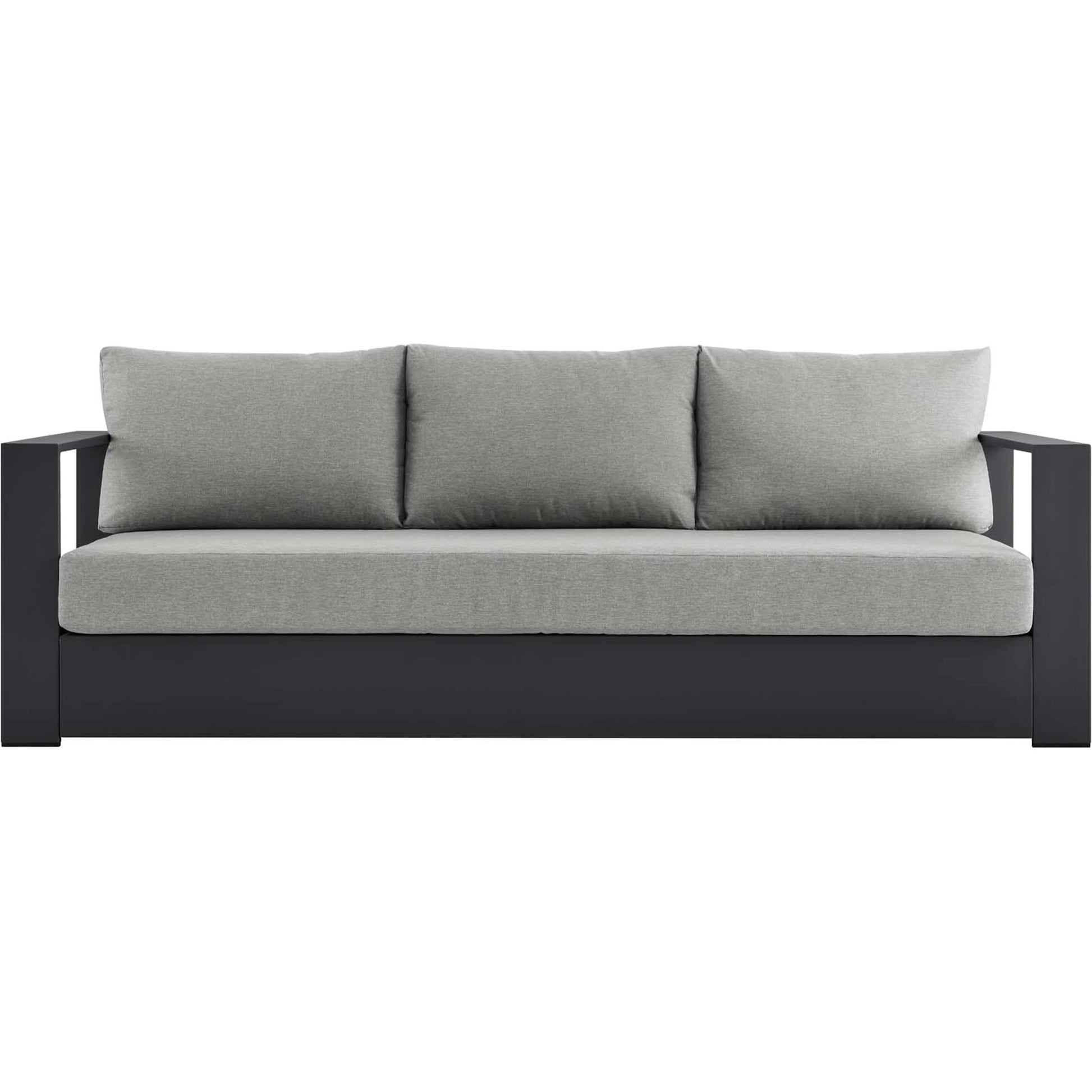 Conejos Powder-Coated Aluminum Sofa by Evans & Londeen. Made from seat cushion: foam density 30kgs, m3, seat front is covered by 20mmt spraying bonded wadding in a modern style.
