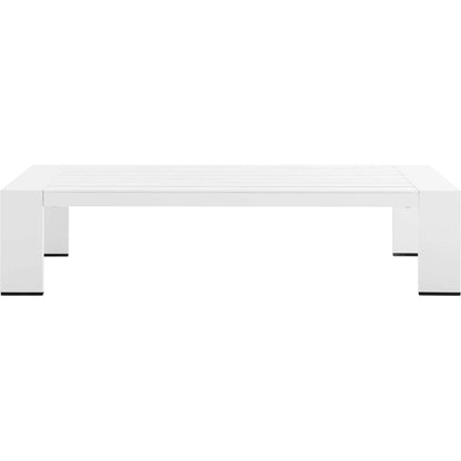 Conejos Powder-Coated Aluminum Coffee Table by Evans & Londeen. Made from aluminum frame, fixed by #304 stainless steel bolt in a modern style.
