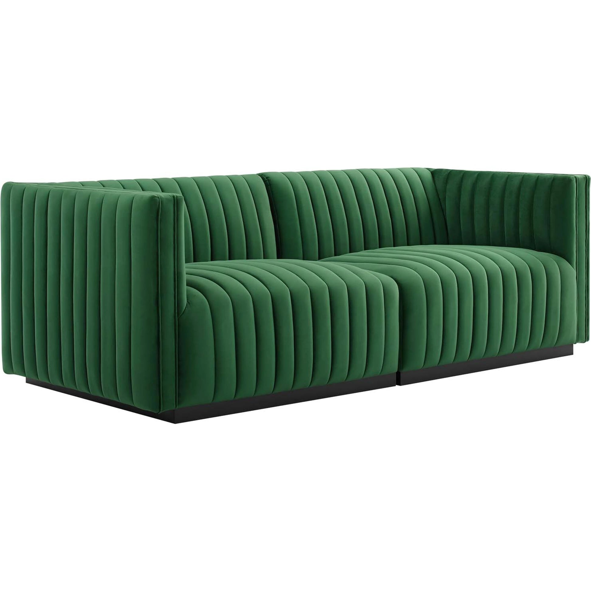 Stone Channel Loveseat by Evans & Londeen. Made from unique in a modern style.