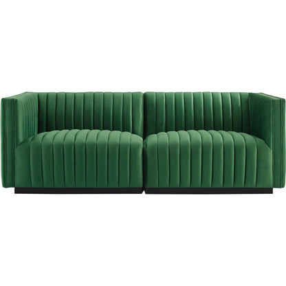 Stone Channel Loveseat by Evans & Londeen. Made from unique in a modern style.