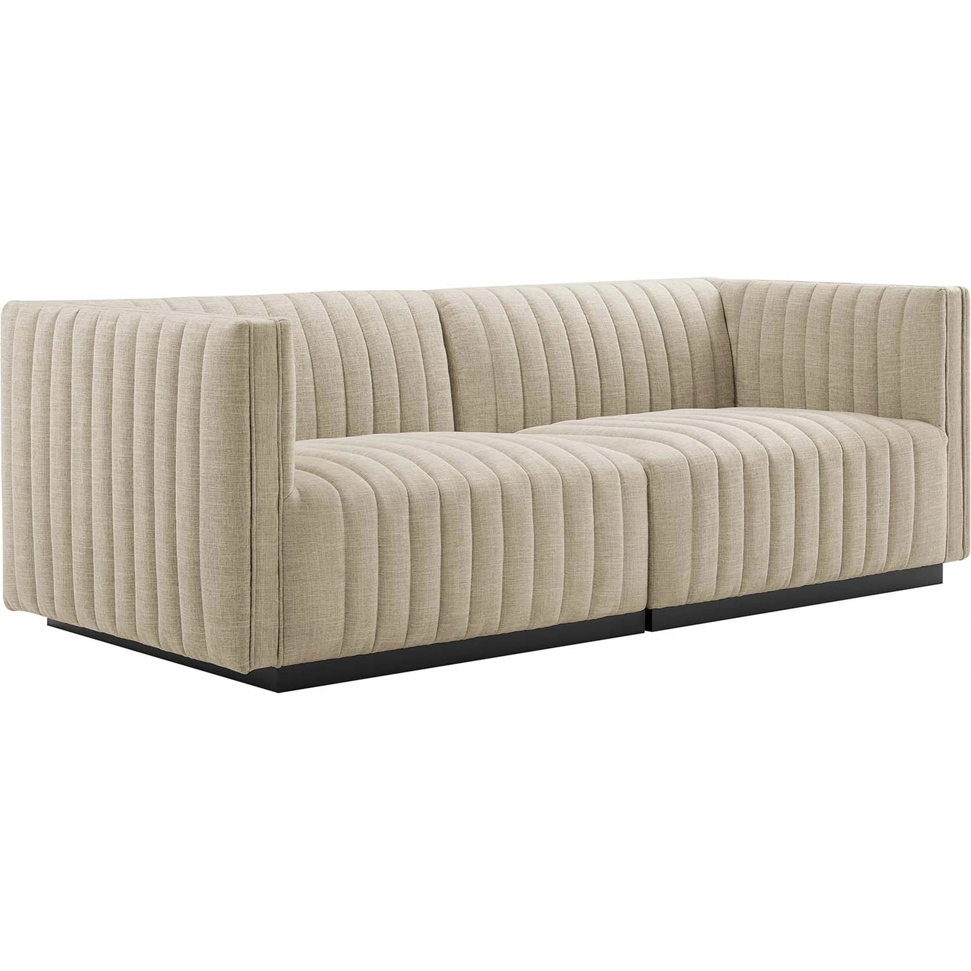 Stone Channel Loveseat by Evans & Londeen. Made from unique in a modern style.