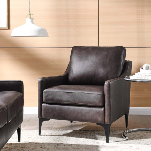 Copeland Armchair by Evans & Londeen. Made from wood frame, zigzag spring, 100% polyester, plywood in a modern style.