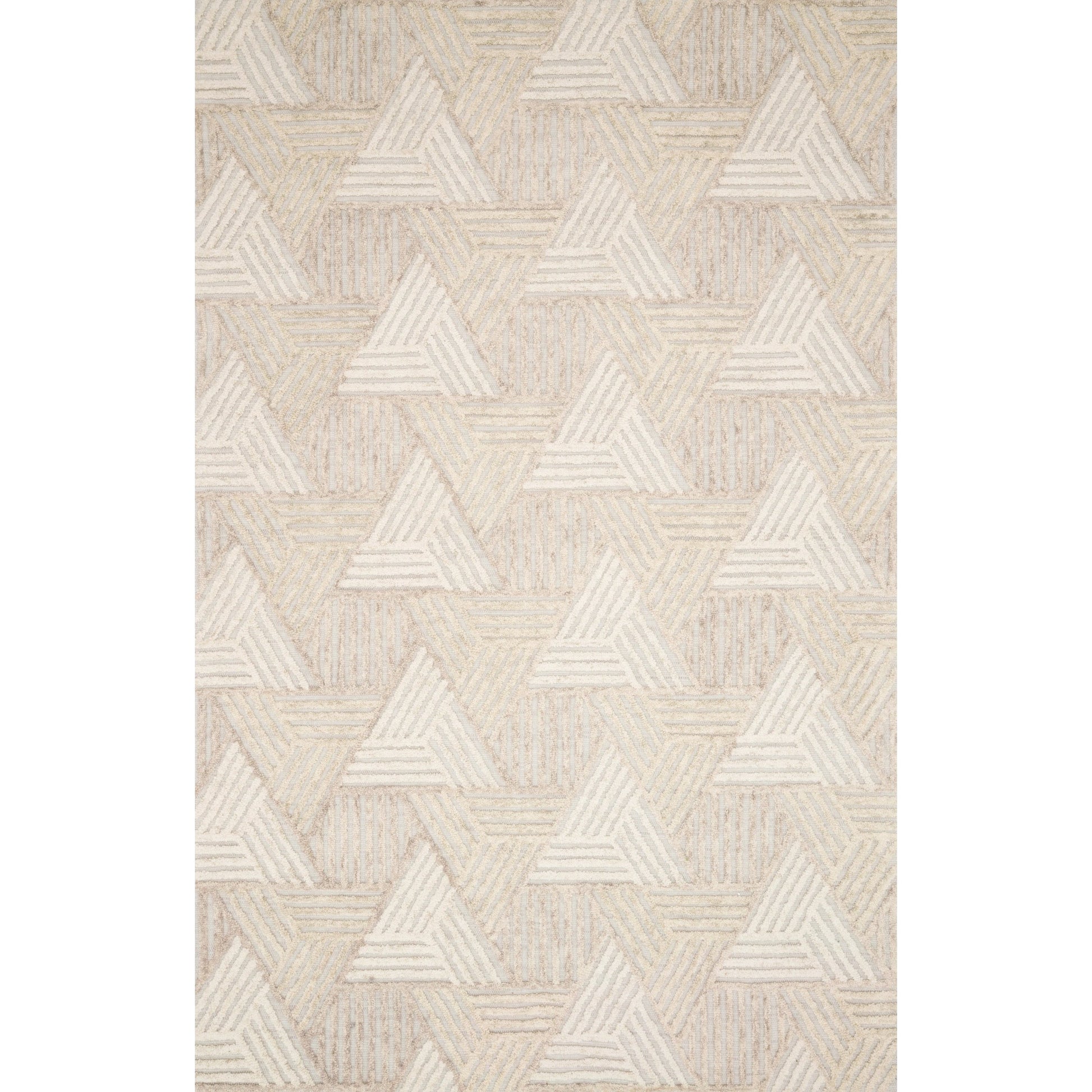 Ehren EHR-04 Rug by Loloi in oatmeal, ivory. Made from 100% wool in a modern style.