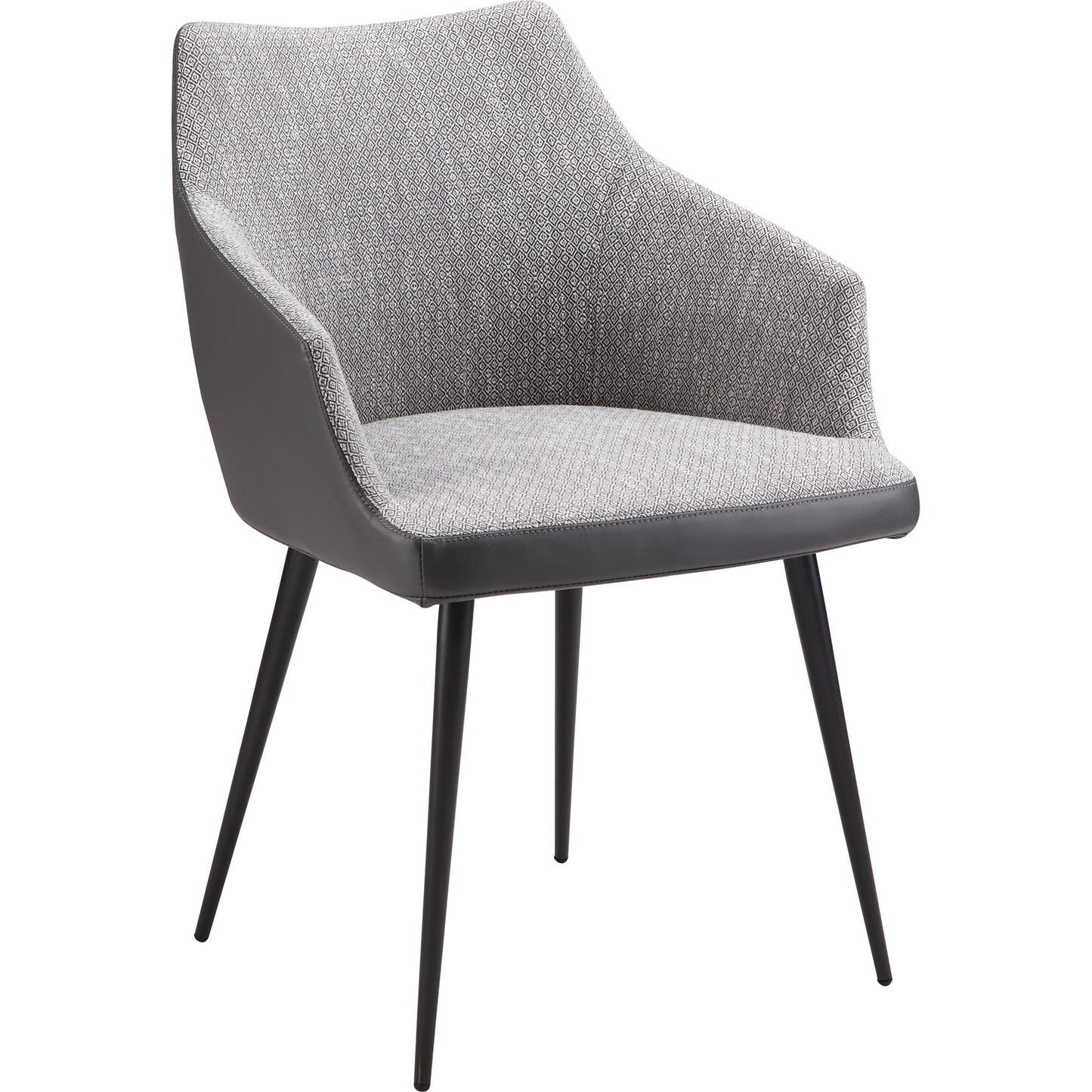 001 S-243635 | Additional Silo | Beckett Dining Chair by Moe's Home Collection in gray and powder coated. Made from 100% polyester, steel frame, foam in a modern style.