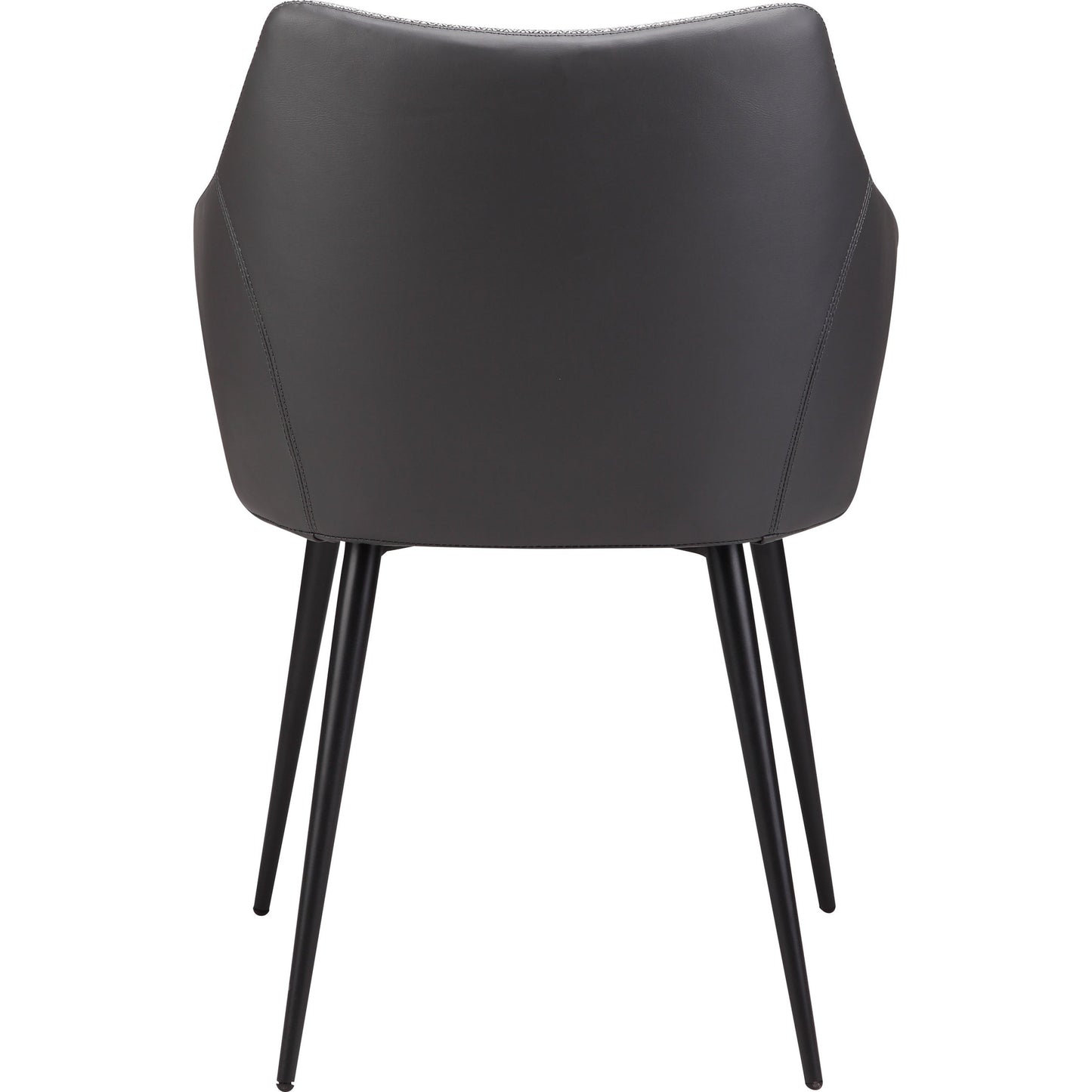 003 S-243635 | Additional Silo | Beckett Dining Chair by Moe's Home Collection in gray and powder coated. Made from 100% polyester, steel frame, foam in a modern style.