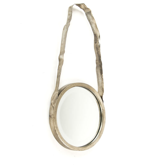 Artisanat Mirror by Zentique in distressed silver and iron, mirror, mdf. Made from iron, mirror, mdf in a transitional style.