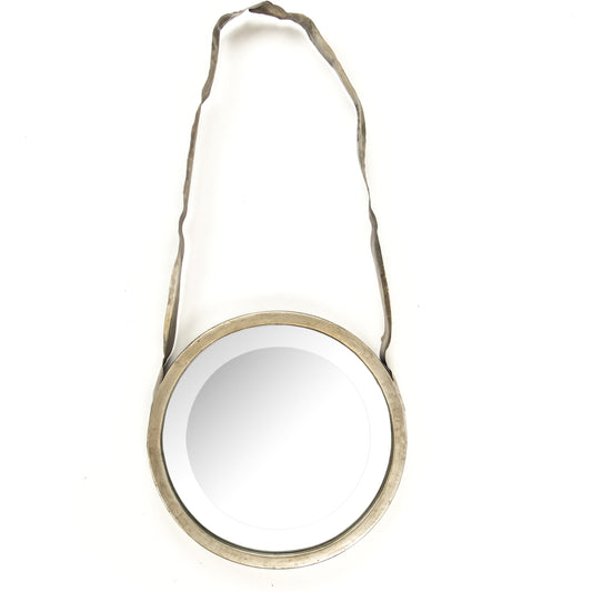Artisanat Mirror by Zentique in distressed silver and iron, mirror, mdf. Made from iron, mirror, mdf in a transitional style.