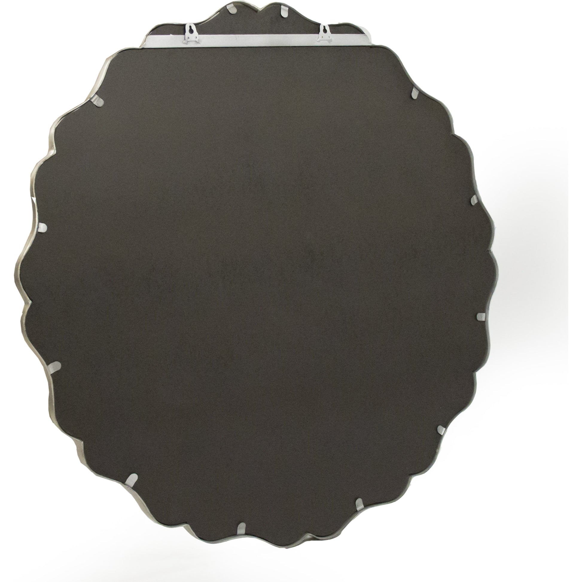 Agape Mirror by Zentique in distressed silver and iron, mirror, mdf. Made from iron, mirror, mdf in a transitional style.