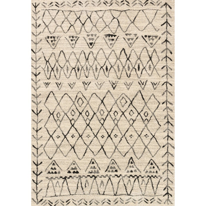 Emory EB-09 Rug by Loloi in heather gray, black. Made from 100% polypropylene in a eclectic & global style.