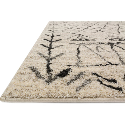 Emory EB-09 Rug by Loloi in heather gray, black. Made from 100% polypropylene in a eclectic & global style.