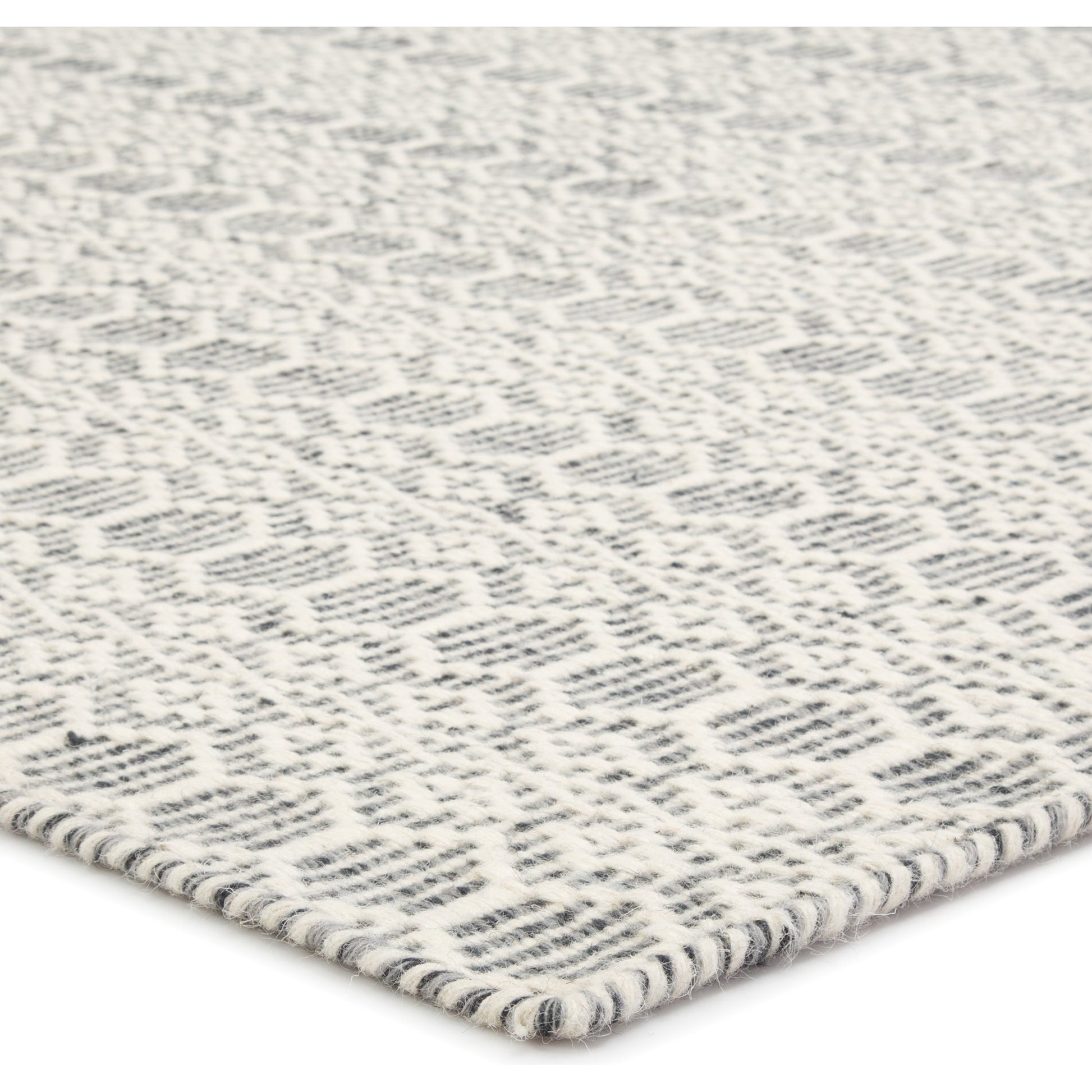 Enclave ENC01 Rug by Jaipur Living in white, gray. Made from 100% wool in a unique style.