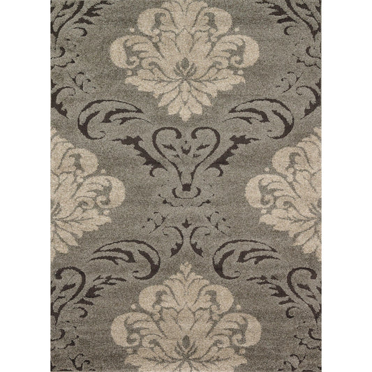 Enchant EN-03 Rug by Loloi in smoke, beige. Made from 100% polypropylene in a transitional style.